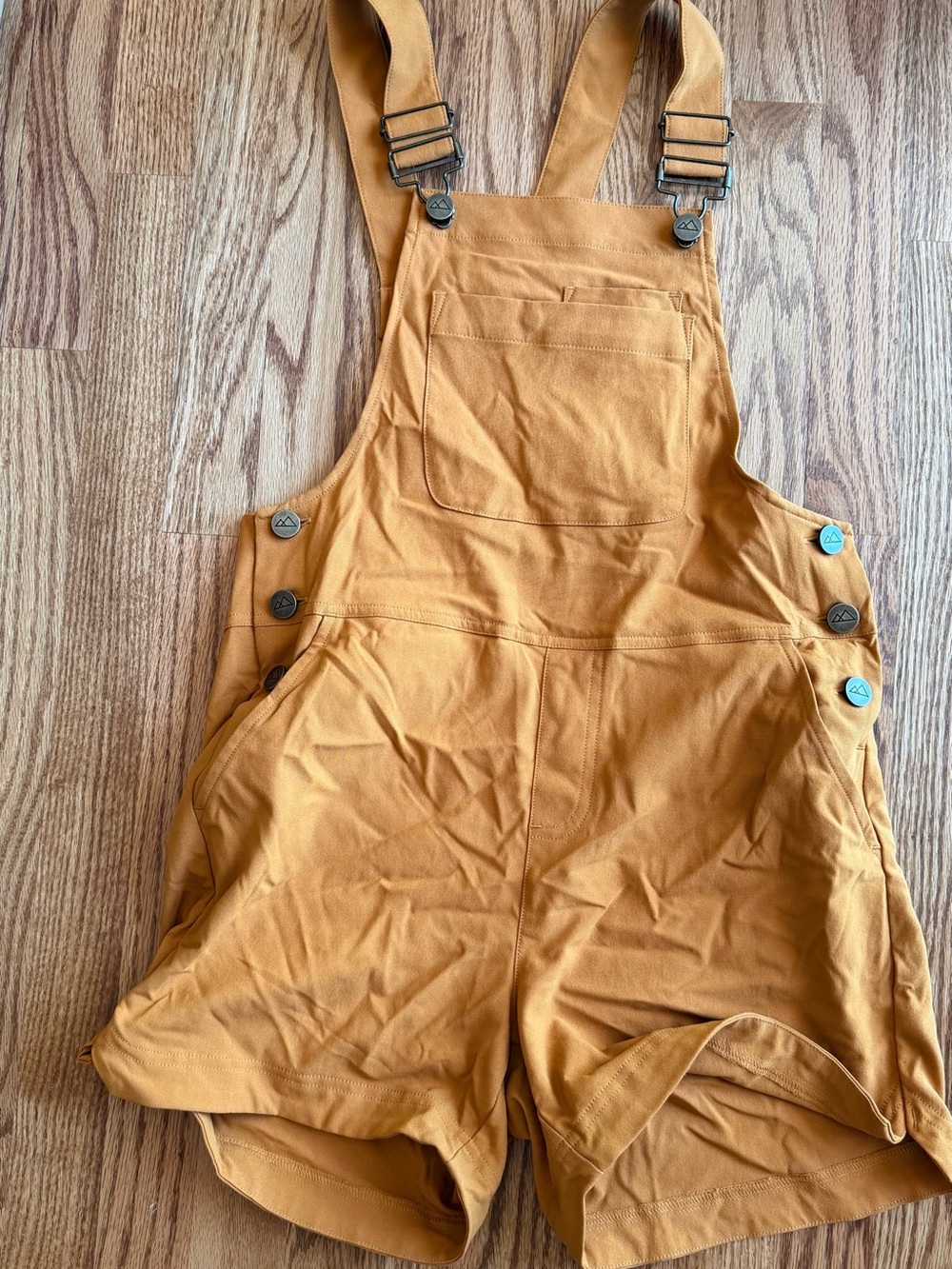 Wild Rye Cycling Overalls in Mustard